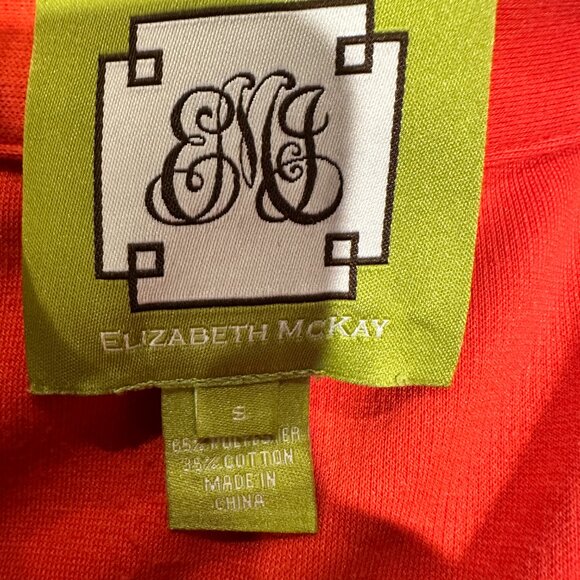 Elizabeth McKay Orange Polo - Size Small - Picture 3 of 4